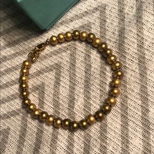 Gold bead bracelet